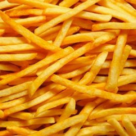 De belles frites croquantes et dorées